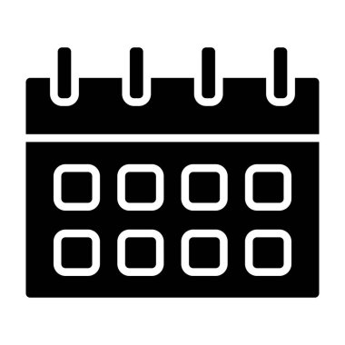 Takvim Vektörü Şekil Simgesi Tasarımı