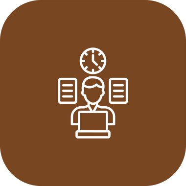 Modern ofis simgesinin vektör illüstrasyonu