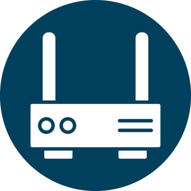 router simgesi vektör illüstrasyonu