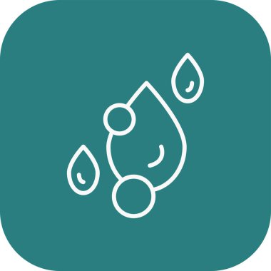 su damlası ikon vektör illüstrasyonu