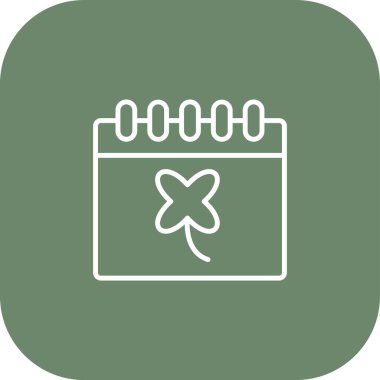 Takvim simgesinin vektör illüstrasyonu