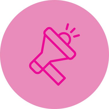 Megafon ikonu vektör illüstrasyonu