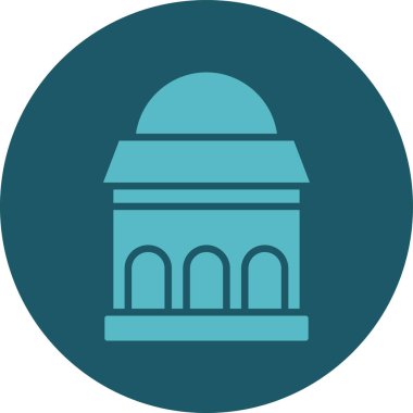 Bina. Web simgesi basit illüstrasyon