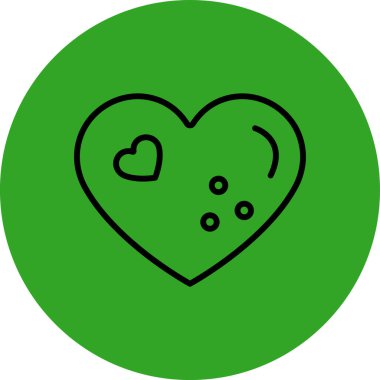 kalp simgesi, vektör illüstrasyonu