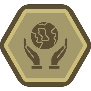 dünya simgesi, vektör illüstrasyonu