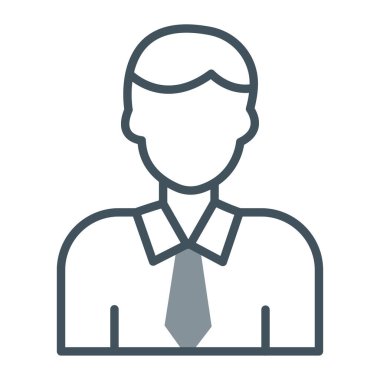 Kişi web simgesi, vektör çizim