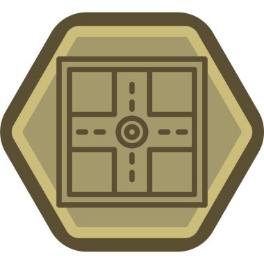 Yıldız simgesi olan bir evin vektör illüstrasyonu