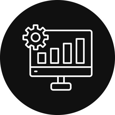 Seo simgesinin vektör illüstrasyonu