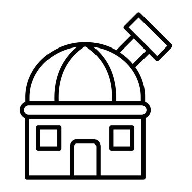 Bina. Web simgesi basit illüstrasyon