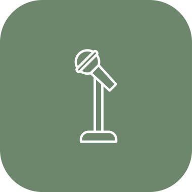 mikrofon simgesi. vektör illüstrasyonu