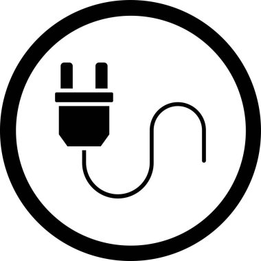 elektrik dolgu vektörü simgesi