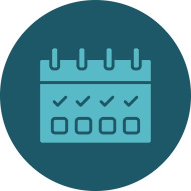 Takvim simgesi vektör illüstrasyonu