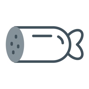 balık simgesi, vektör illüstrasyonu