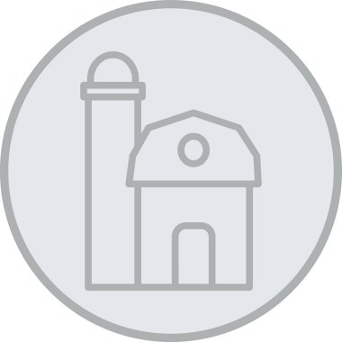 Bina. Web simgesi basit illüstrasyon