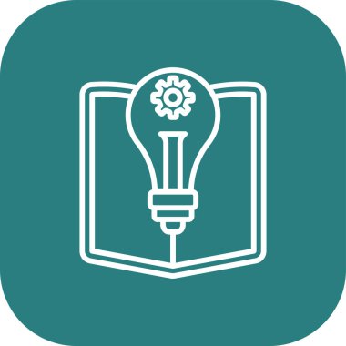 soyut arkaplanda izole edilmiş yaratıcı fikir simgesi