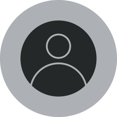 Kullanıcı simgesinin vektör çizimi