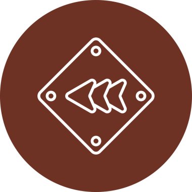 Balık. Web simgesi basit illüstrasyon