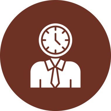 Modern saat simgesinin vektör illüstrasyonu