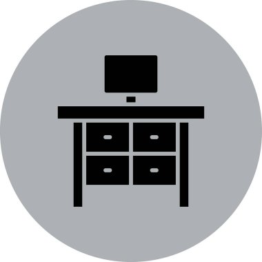 mobilya ikonu vektör illüstrasyon tasarımı