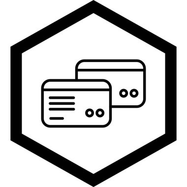 Web simgesi, vektör illüstrasyonu