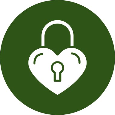 Kilit vektör satırı simgesi