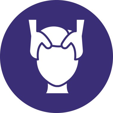 Maskeli bir kadının vektör çizimi