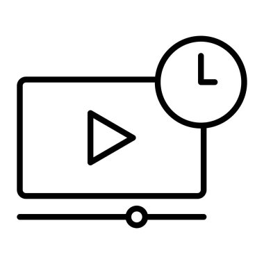 Zaman simgesi vektör illüstrasyonu