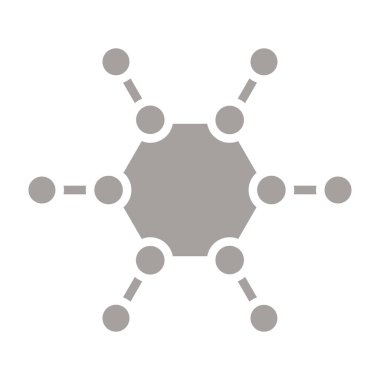 Moleküler simge vektör çizim