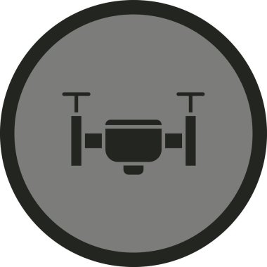 Drone simgesinin vektör illüstrasyonu