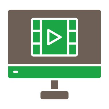 Bilgisayar simgesi. Basit resimleme