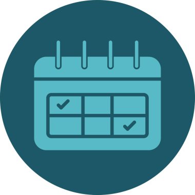 Kolayca değiştirebilen ya da düzenleyebilen Takvim Vektörü simgesi