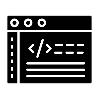 Web Geliştirme simgesi düz simgesi