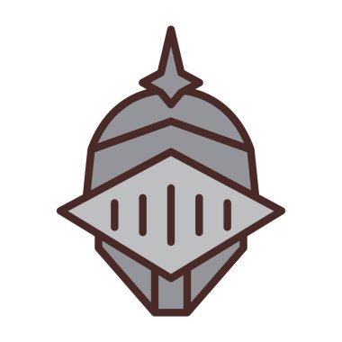 Miğfer ve kılıç, vektör çizimi