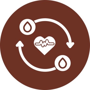 Ok ikonlu kalp. vektör illüstrasyonu