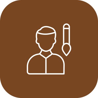 Bir doktor simgesinin vektör çizimi