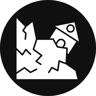 Kırık bir simgenin vektör illüstrasyonu