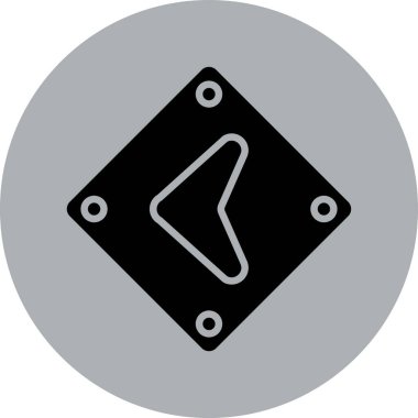 Tek bir izole simgenin vektör illüstrasyonu