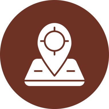 konum. Web simgesi basit illüstrasyon