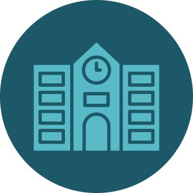 okul simgesi vektör illüstrasyonu