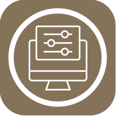 seo modern simgesinin vektör illüstrasyonu