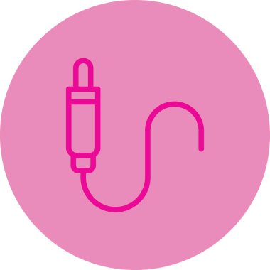 Kablo simgesi, vektör illüstrasyonu