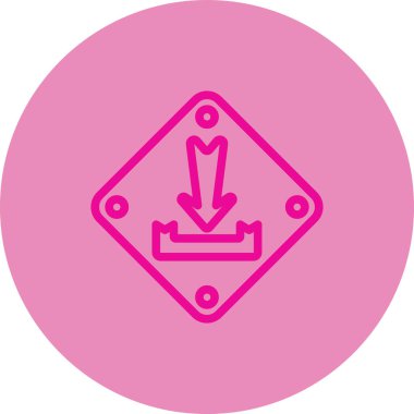 Modern simgenin vektör illüstrasyonu