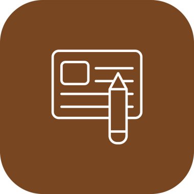 vektör illüstrasyonu, kalem basit simgesi