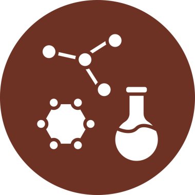 Bir laboratuvar simgesinin vektör illüstrasyonu