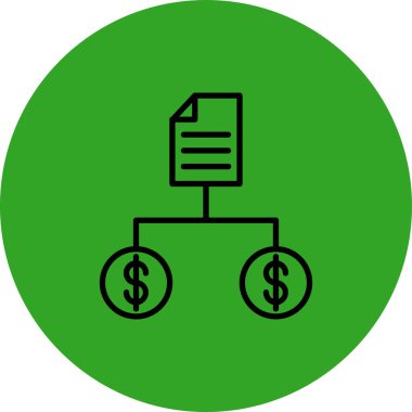 Dolar simgesi, vektör illüstrasyonu