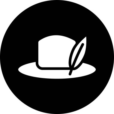 Şapka. Web simgesi basit illüstrasyon