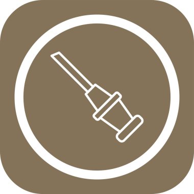 Kateterizasyon web simgesi, vektör illüstrasyonu