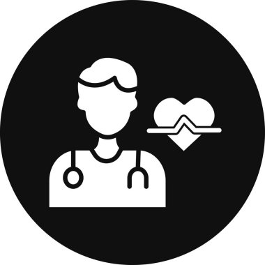 doktor simgesi, vektör illüstrasyon tasarımı