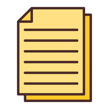 belge simgesi vektör illüstrasyonu