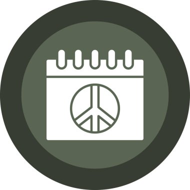 Barış sembolü vektör simgesi